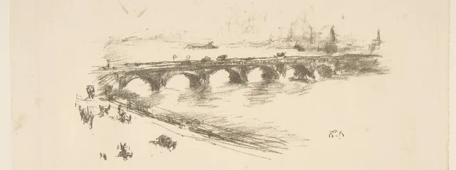 Soir, le petit pont de Waterloo