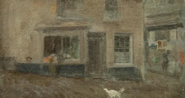 Una nota gris: calle de pueblo en enero, James McNeill Whistler