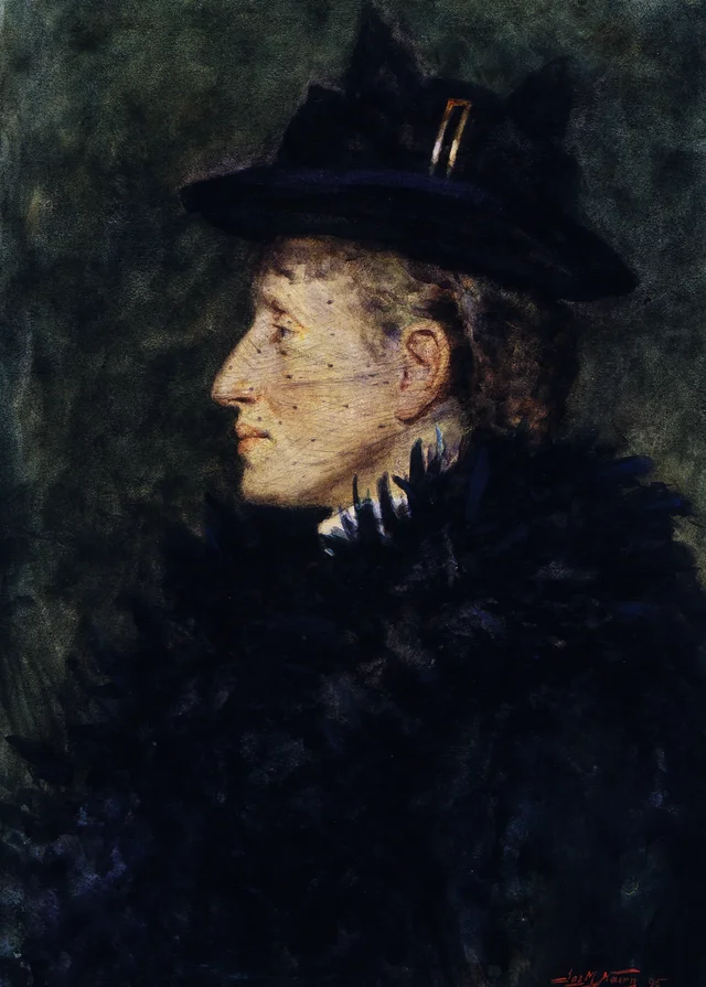 Lady with veil, James Nairn