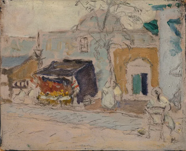Cena de rua em Túnis, James Wilson Morrice