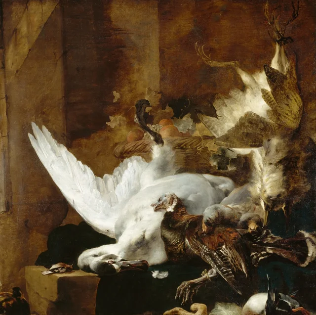 Still Life with a Dead Swan, Jan Baptist Weenix