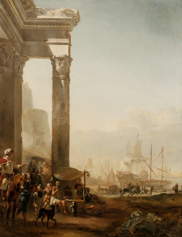 Harbour with Antique Ruins