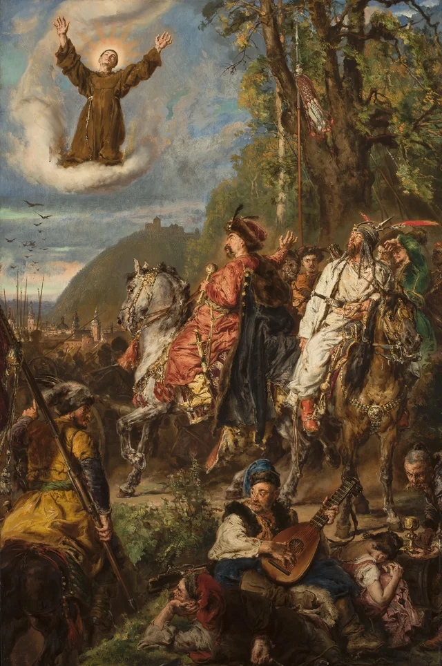 Bohdan Khmelnytsky e Tugay Bey diante de Lviv, Jan Matejko