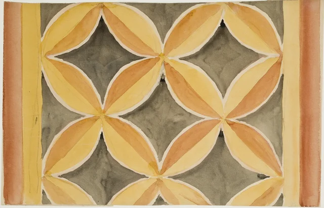 Cartoon for the polychromy of St Mary's Church - Frieze with geometric motifs