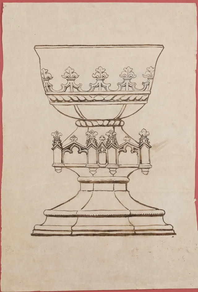 Chalice. Design for the painted decoration of St Mary's Church