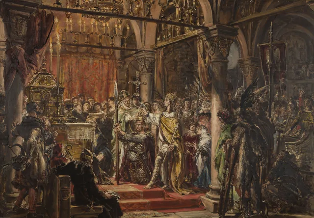 The Coronation of the First King. AD 1001