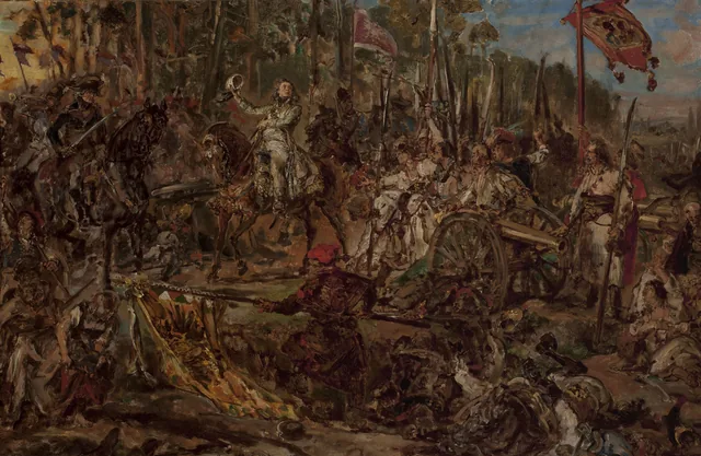 Kościuszko at Racławice, sketch