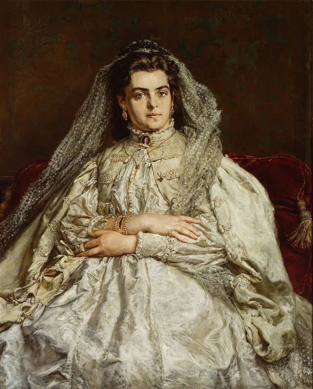 Portrait of artist’s wife, Teodora née Giebułtowska