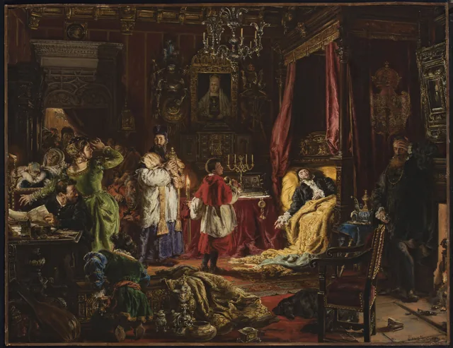 Death of Sigismund Augustus in Knyszyn in 1572