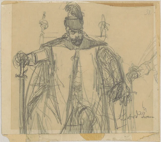 Stephen Báthory, study for the painting "Báthory at Pskov"
