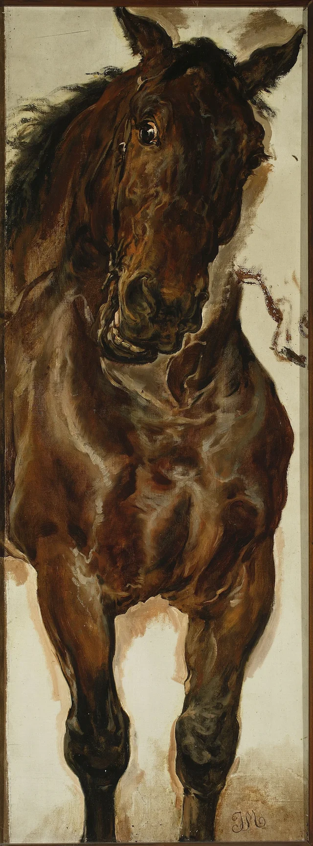 Study of a horse's head for “Battle of Grunwald”