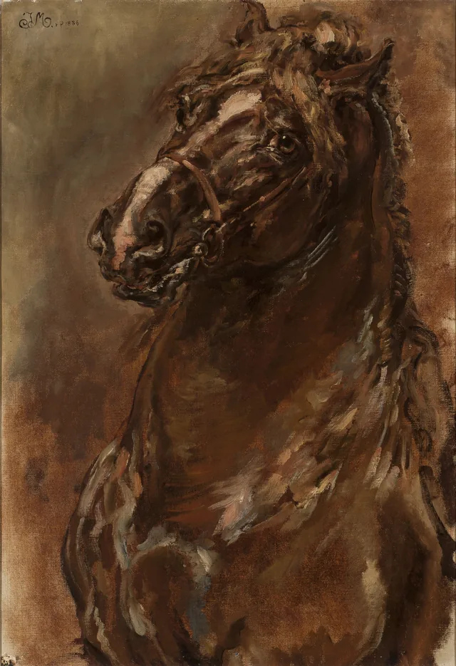 Study of horse’s head for “The Maid of Orléans”