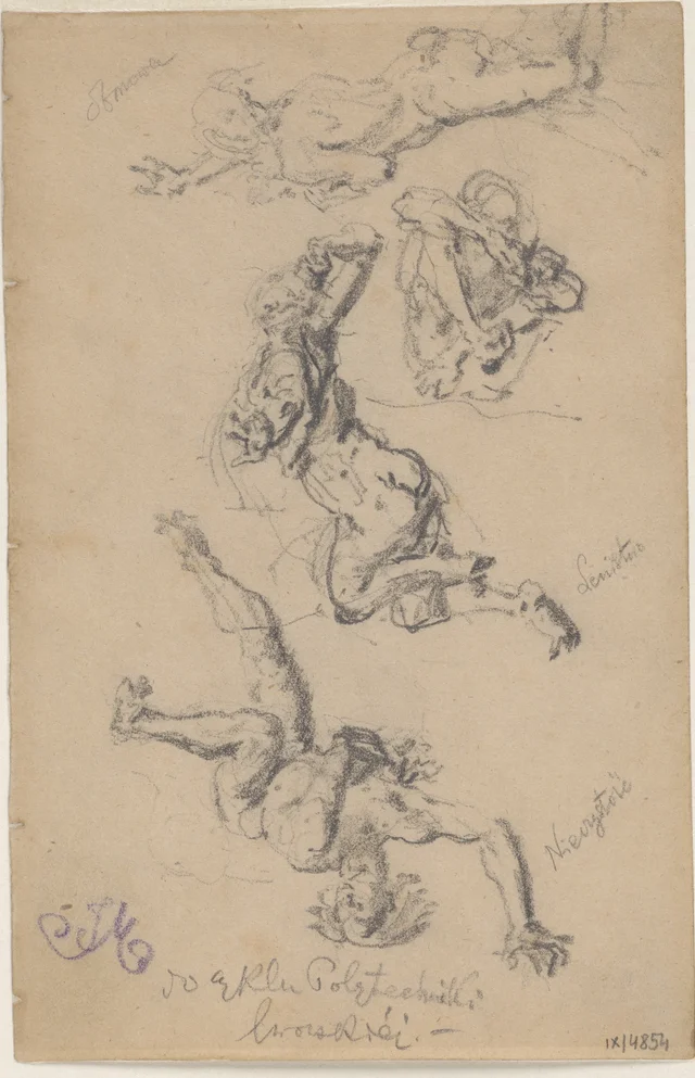 Sketch for the second painting of the cycle "History of Human Civilisation", made for the Lviv Polytechnic