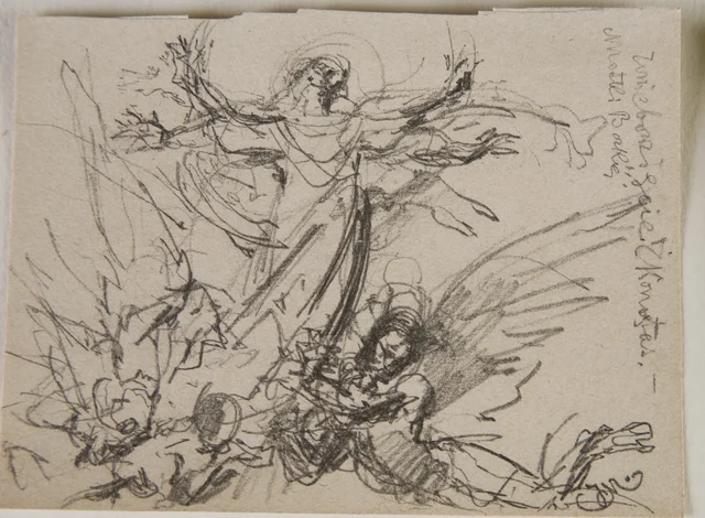 Sketch for the iconostasis of the Uniate church of St Norbert in Kraków - The Assumption of the Virgin