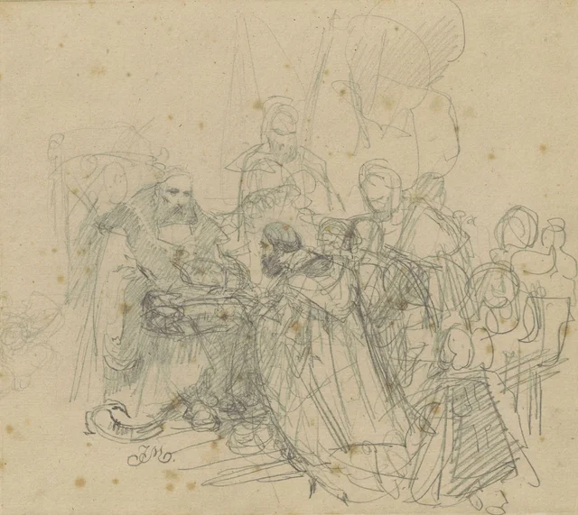 Sketch for the painting "The Prussian Homage"