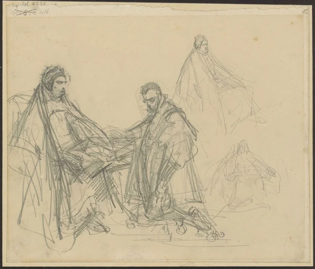 Sketch for the painting "The Prussian Homage"