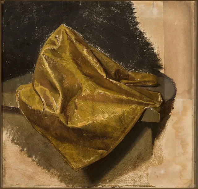 Golden fabric, study for men's attire