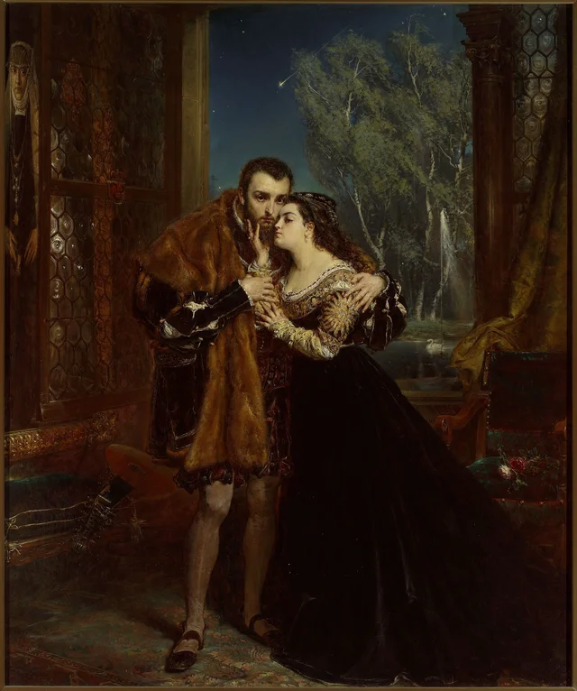 Sigismund Augustus with Barbara at the Radziwiłł court in Vilnius