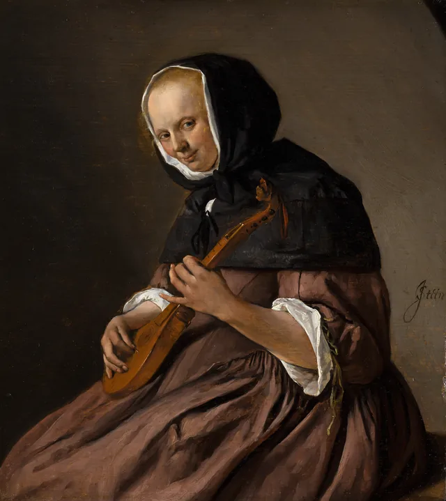 Woman Playing the Cittern, Jan Steen