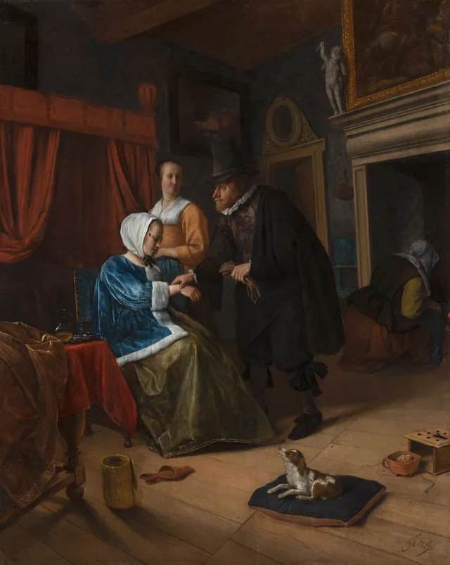 The Sick Girl, Jan Steen