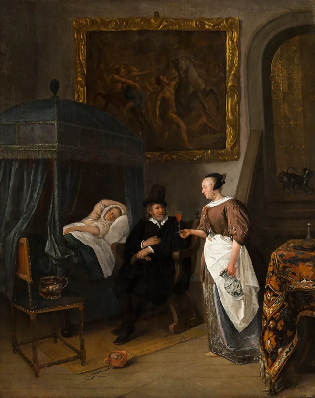 La Visite du médecin, Jan Steen