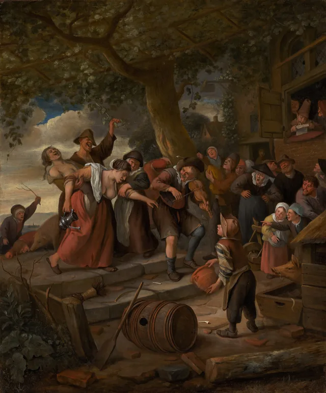 A Pig Belongs in the Sty, Jan Steen