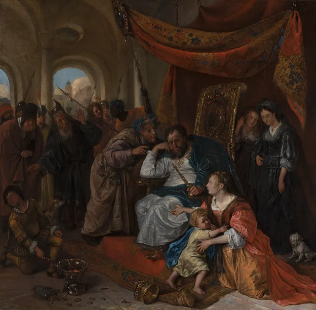 Moses and Pharaoh's Crown, Jan Steen