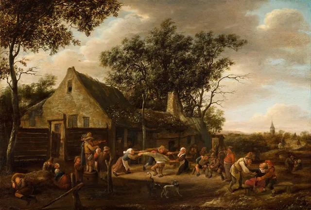 Peasants Dancing at an Inn, Jan Steen