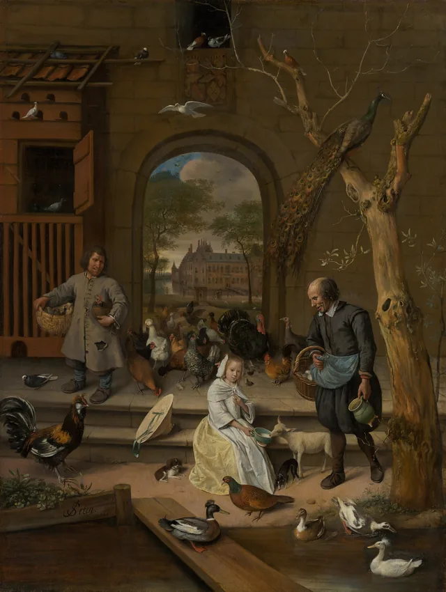 Portrait of Jacoba Maria van Wassenaer, known as The Poultry Yard, Jan Steen