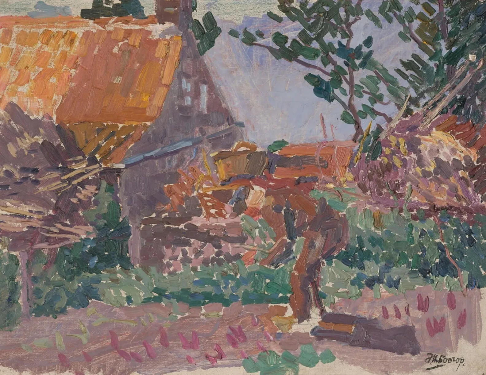 Campesino en una huerta, Jan Toorop