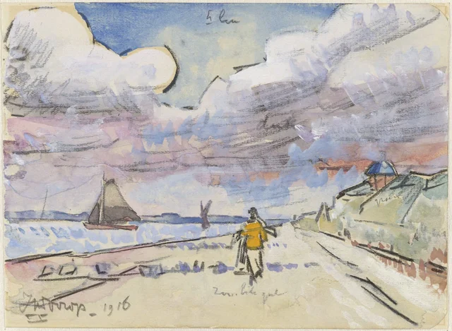 Chemin le long d'un canal, Jan Toorop