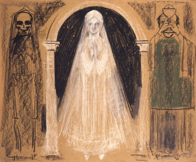 La Fiancée, le Prêtre et la Mort, Jan Toorop