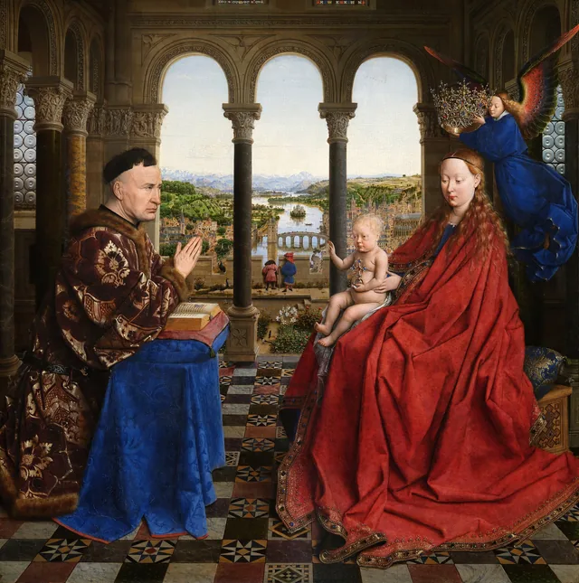 The Virgin of Chancellor Rolin, Jan van Eyck