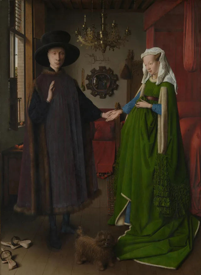 Portrait of Giovanni(?) Arnolfini and his Wife, Jan van Eyck