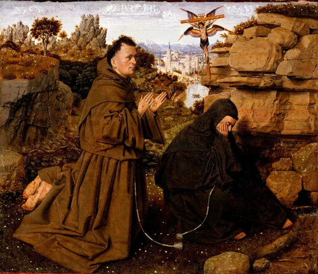 Saint Francis of Assisi Receiving the Stigmata, Jan van Eyck