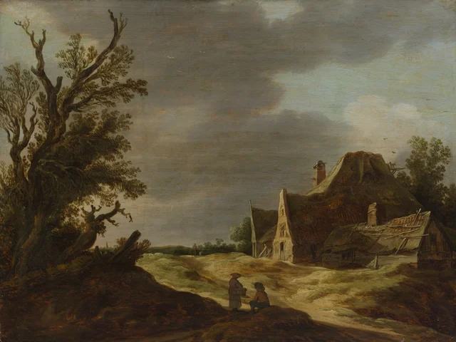 Caminho arenoso com quinta, Jan van Goyen