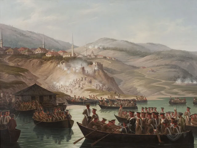 Episode of the Caucasian Wars: Crossing the River at Arcx, January Suchodolski