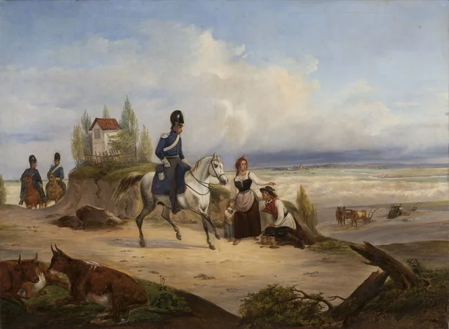 Military Patrol and Peasants, January Suchodolski