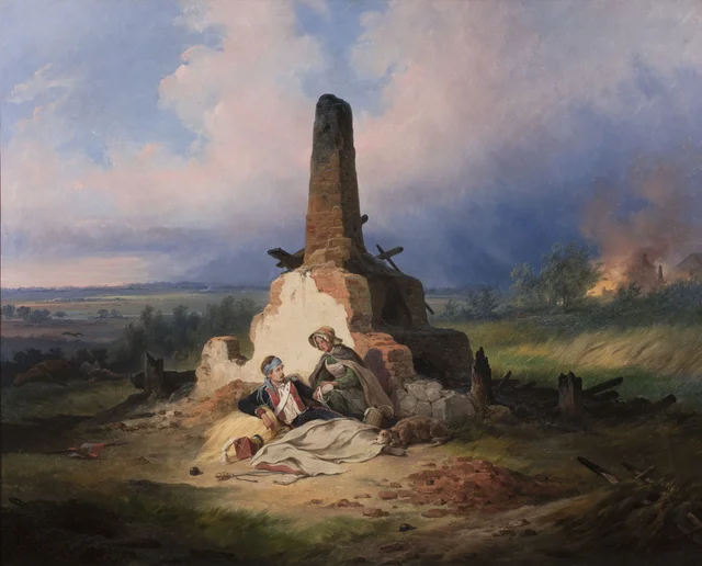 Wounded Uhlan in 1831, January Suchodolski