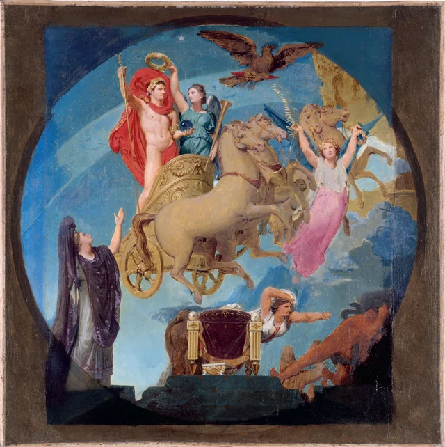 Sketch for the Hôtel de Ville of Paris: Apotheosis of Napoleon I, Jean-Auguste-Dominique Ingres