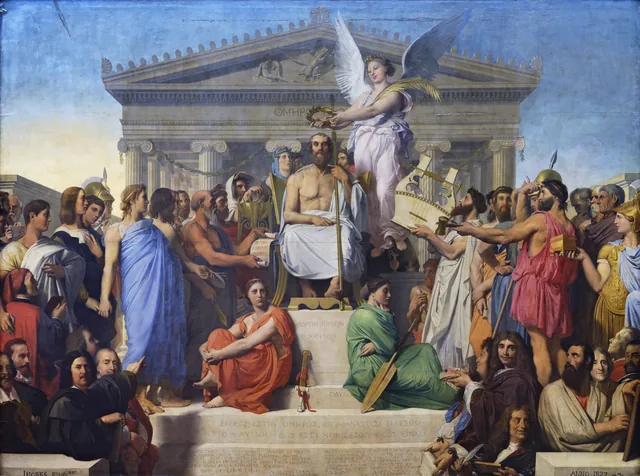 The Apotheosis of Homer, Jean-Auguste-Dominique Ingres