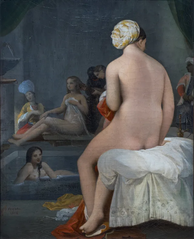 The Little Bather; Harem interior, Jean-Auguste-Dominique Ingres