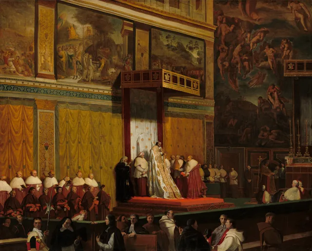 Pope Pius VII in the Sistine Chapel, Jean-Auguste-Dominique Ingres