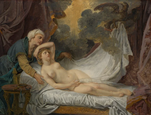 Égine visitée par Jupiter, Jean-Baptiste Greuze
