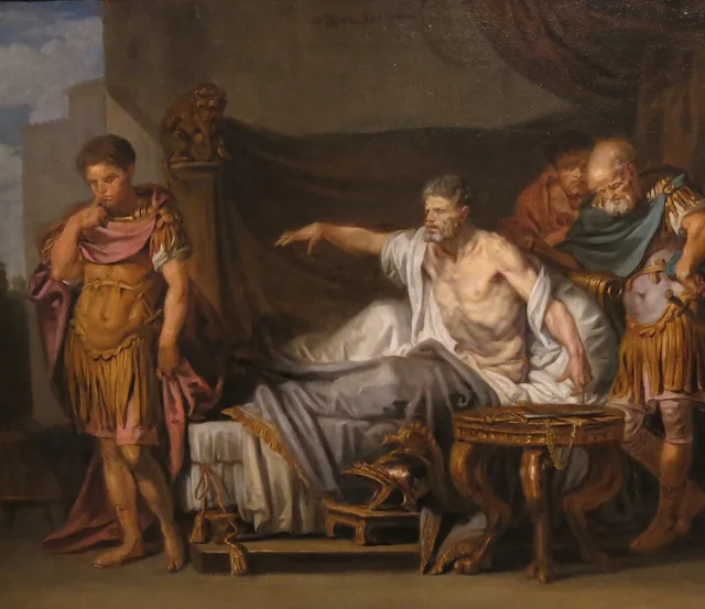Étude pour Septime Sévère et Caracalla, Jean-Baptiste Greuze
