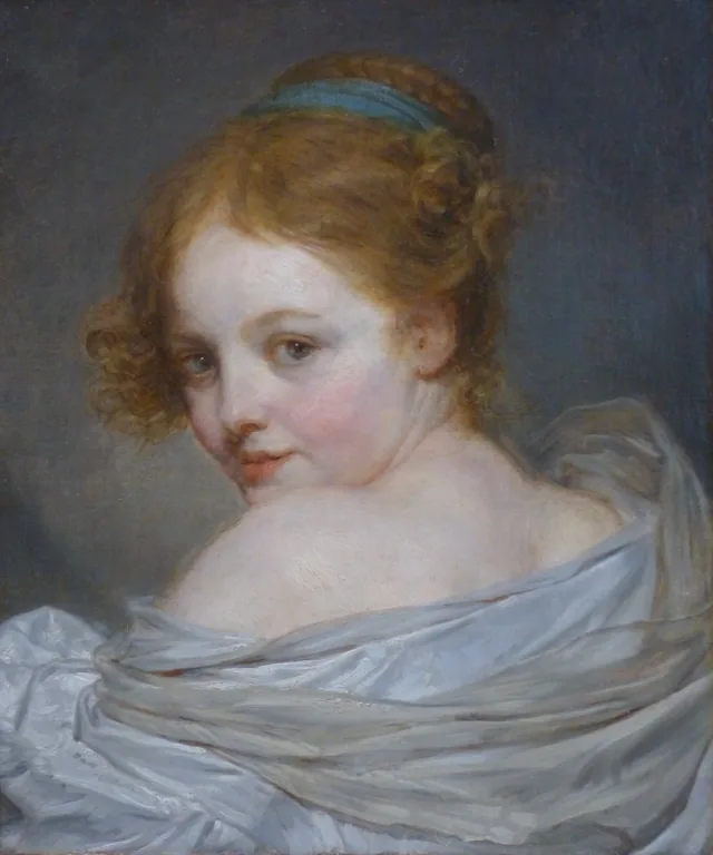 Young Girl Seen from Behind