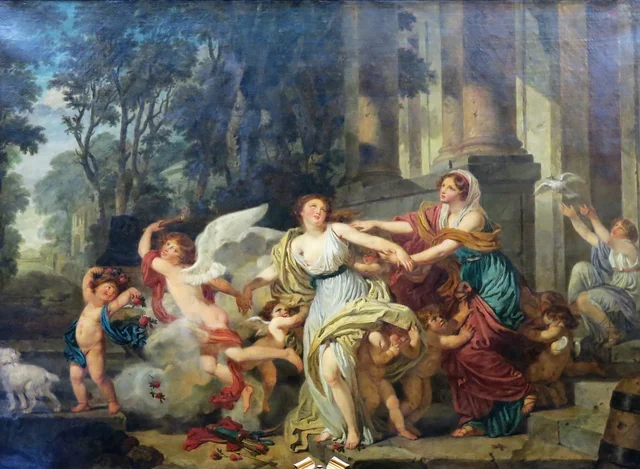 La inocencia arrastrada por el Amor o El triunfo de Himeneo, Jean-Baptiste Greuze