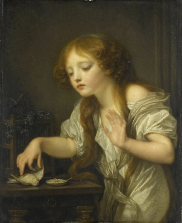 L'Oiseau mort, Jean-Baptiste Greuze