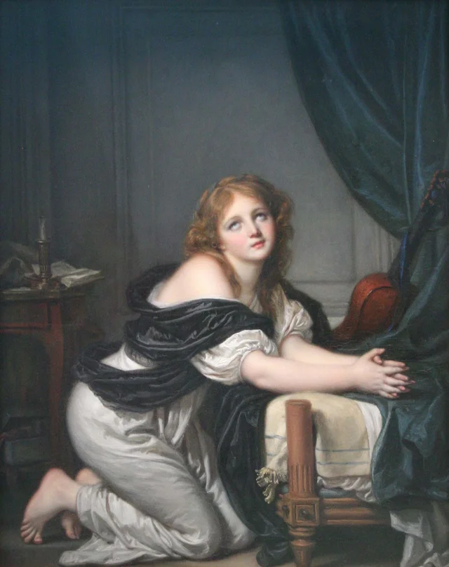 La oración de la mañana, Jean-Baptiste Greuze