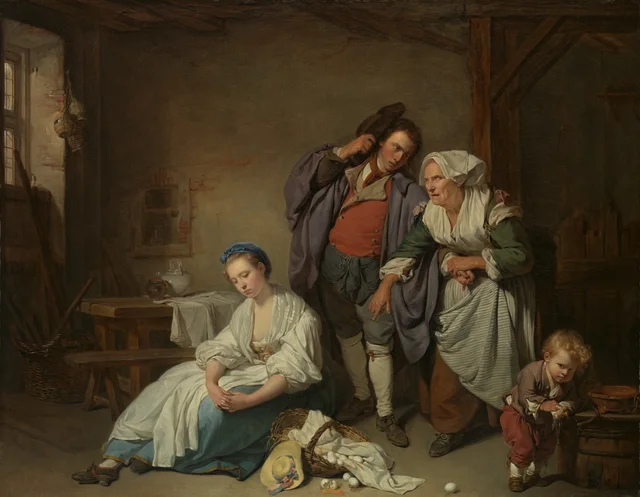 Los huevos rotos, Jean-Baptiste Greuze